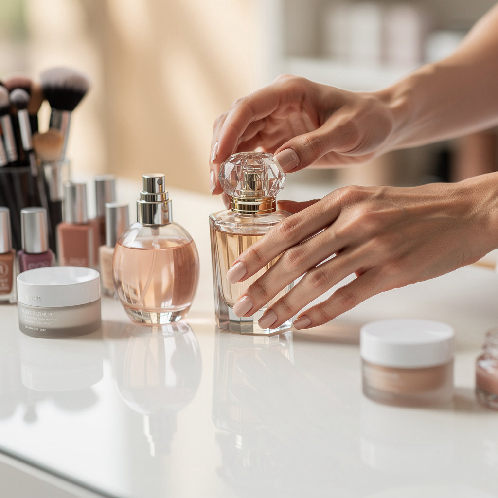 Cosmetic Palace Perfumes & Beauty Supply Chula Vista team member assisting a customer with beauty products in our local store